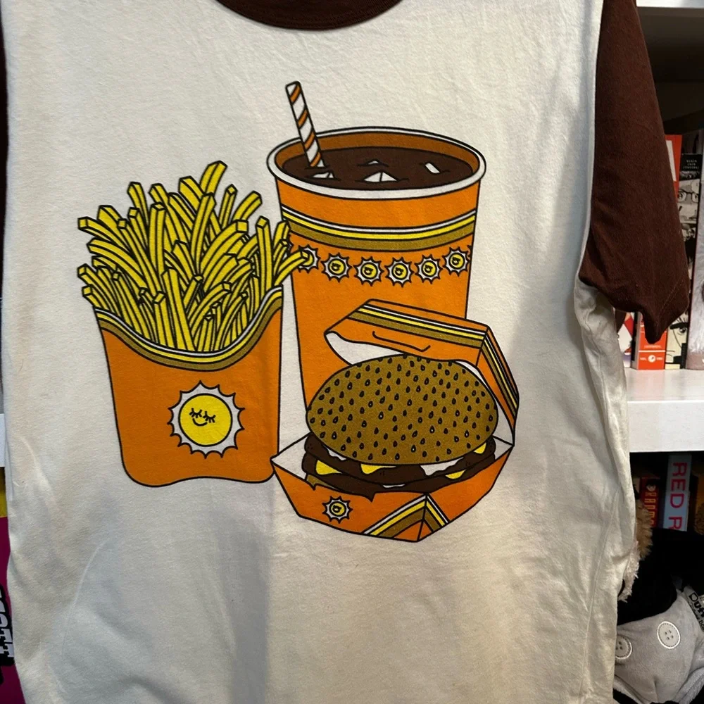 Big Bud Press Cream and Brown Fast Food Graphic Tee - Picture 2 of 5